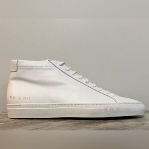 COMMON PROJECTS ORIGINAL ACHILLES MID WHITE 9 EU 42 MINIMALIST $550 ITALY